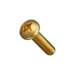 Μεταλλόβιδες (μηχανόβιδες) DIN 7985 με κυλινδρικό κεφάλι σταυρό ορειχάλκινες