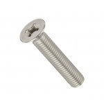 Μεταλλόβιδες (μηχανόβιδες) DIN 965 φρεζάτες σταυρό inox A2