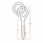 Χαλκάς κολλητός με στριφώνι και κρίκο γαλβανιζέ