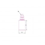 Οδηγός συρόμενης πόρτας νάιλον με βίδα & παξιμάδια FF Group