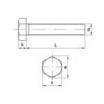 Βίδες εξάγωνες DIN 933 inox A2 διαμέτρου 14 mm