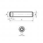 Βίδες άλλεν DIN 916 14.9 μαύρες διαμέτρου 16 mm