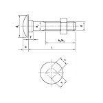 Κασονόβιδες (καρόβιδες) DIN 603 γαλβανιζέ διαμέτρου 06 mm