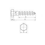 Στριφώνια DIN 571 γαλβανιζέ