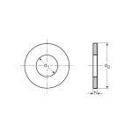 Ροδέλες DIN 9021 γαλβανιζέ