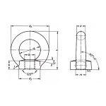 Κρίκοι θηλυκοί DIN 582 inox A2